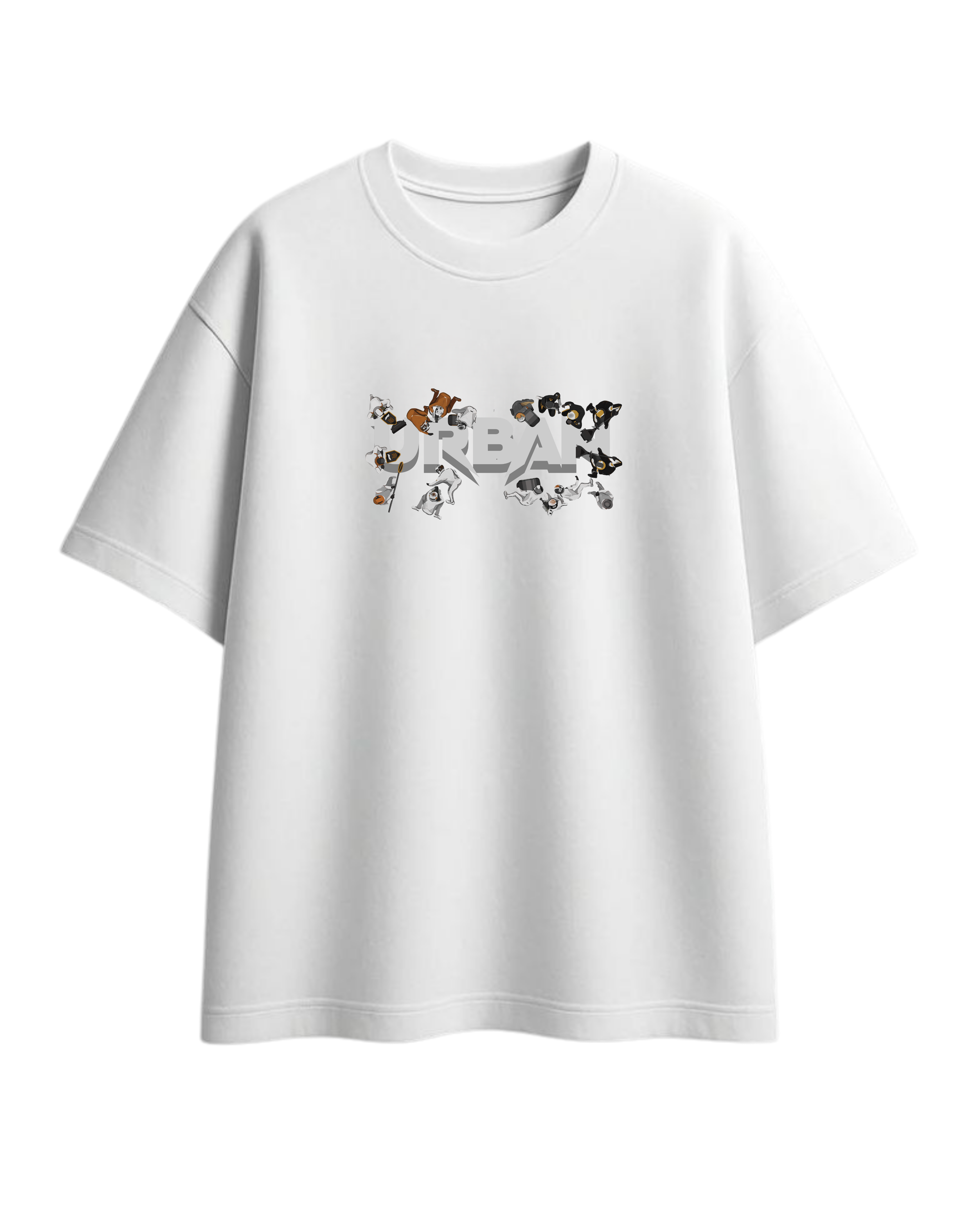 Motorsport Pitstop Oversized T-Shirt White