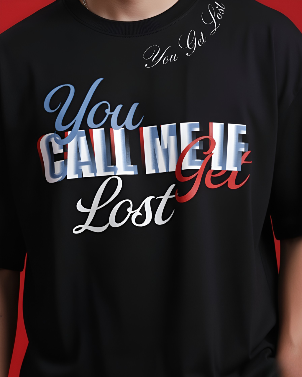 Call Me If You Get Lost Oversize T-Shirt Black