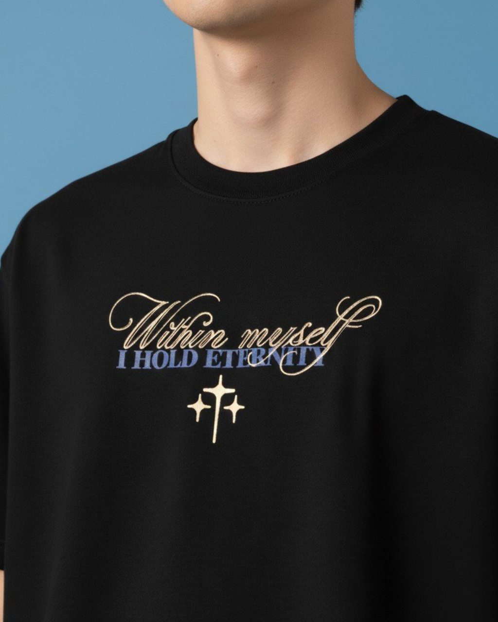 Beyond Eternity Oversized T-Shirt Black