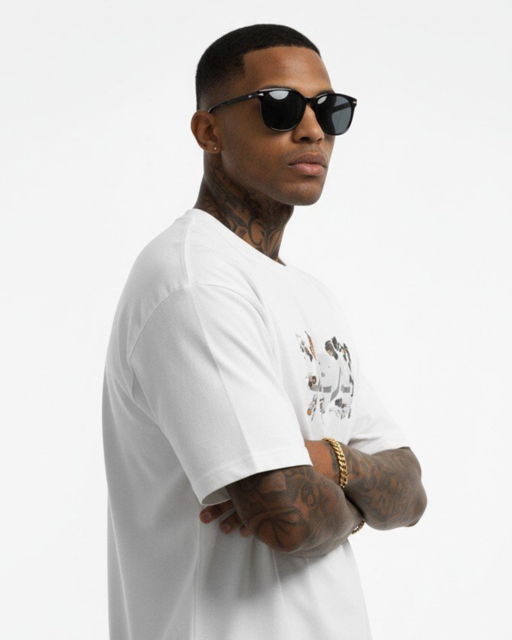 Motorsport Pitstop Oversized T-Shirt White