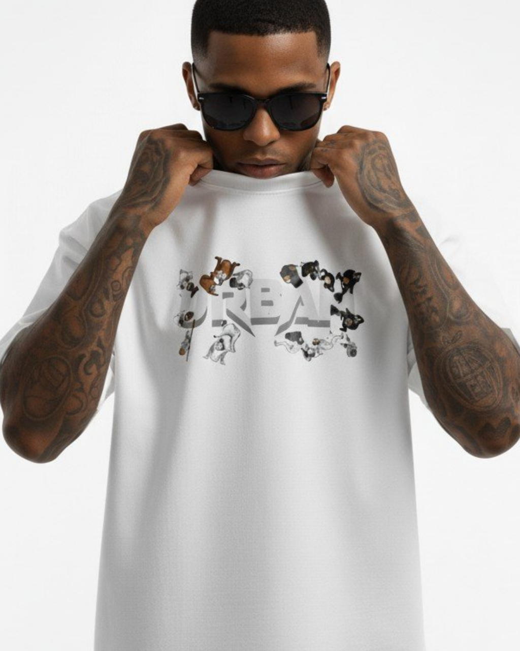 Motorsport Pitstop Oversized T-Shirt White