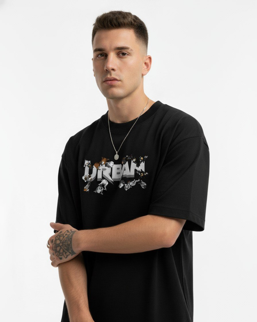 Motorsport Pitstop Oversized T-Shirt Black