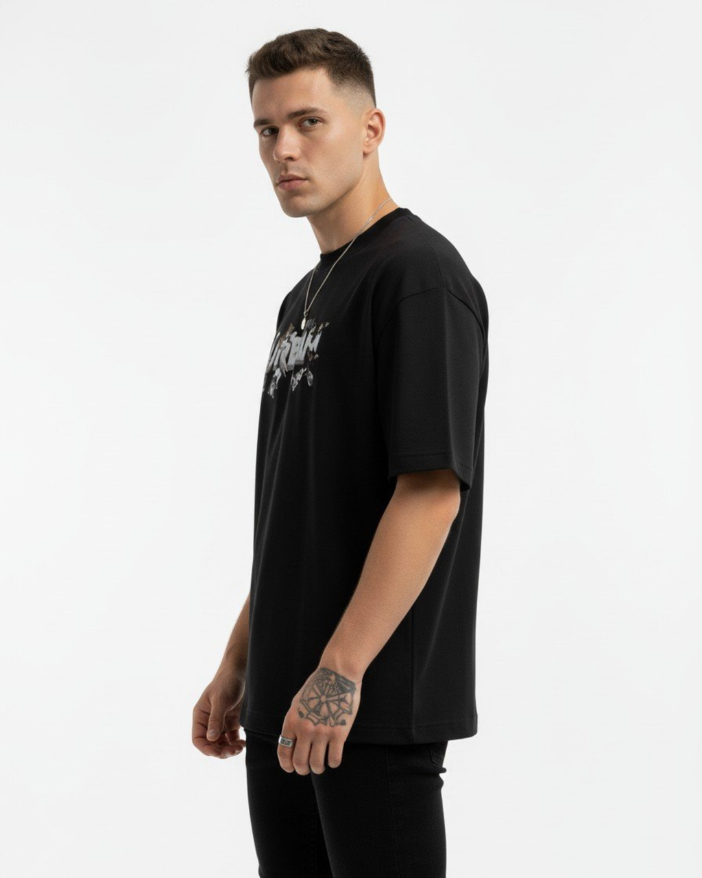 Motorsport Pitstop Oversized T-Shirt Black