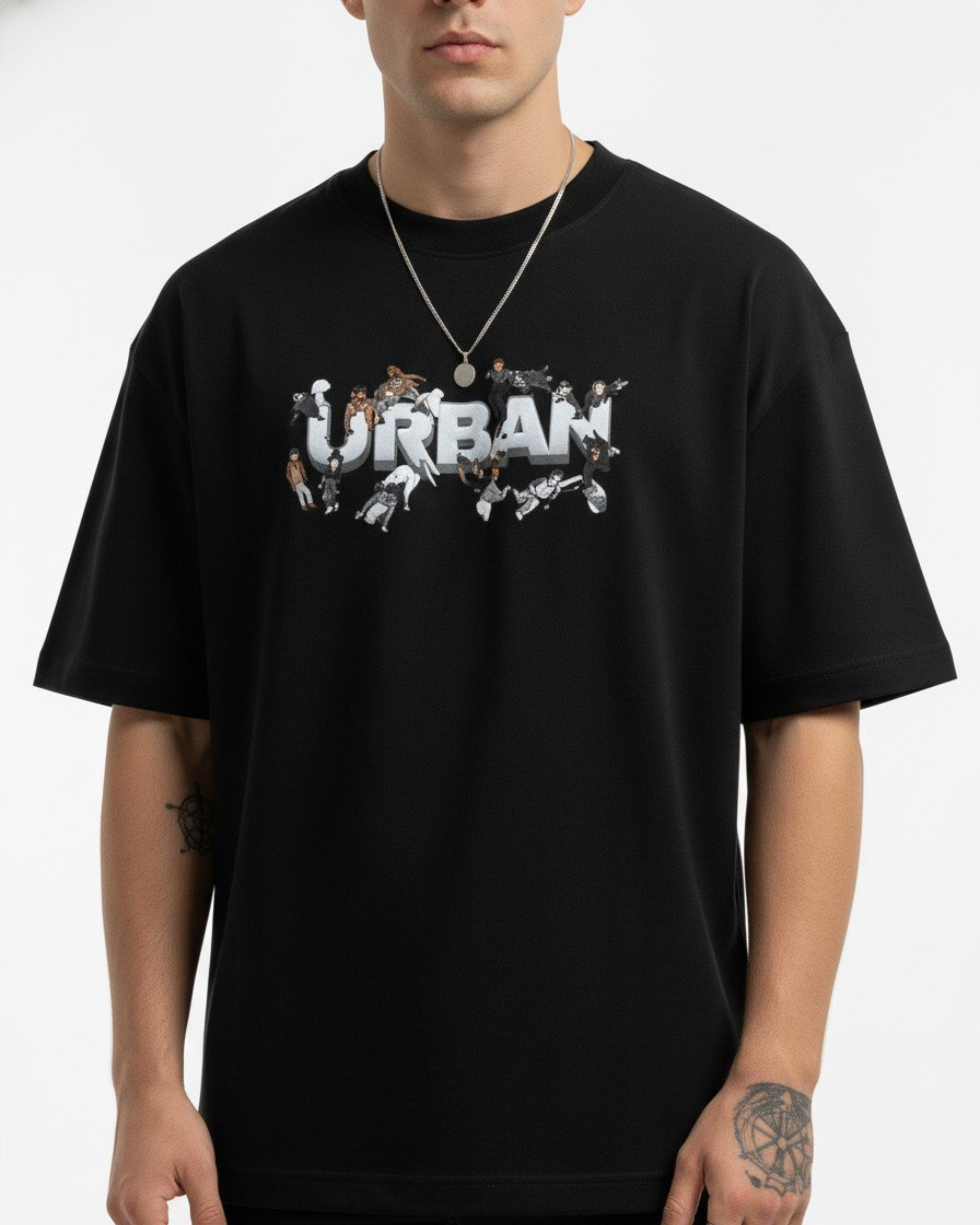 Motorsport Pitstop Oversized T-Shirt Black