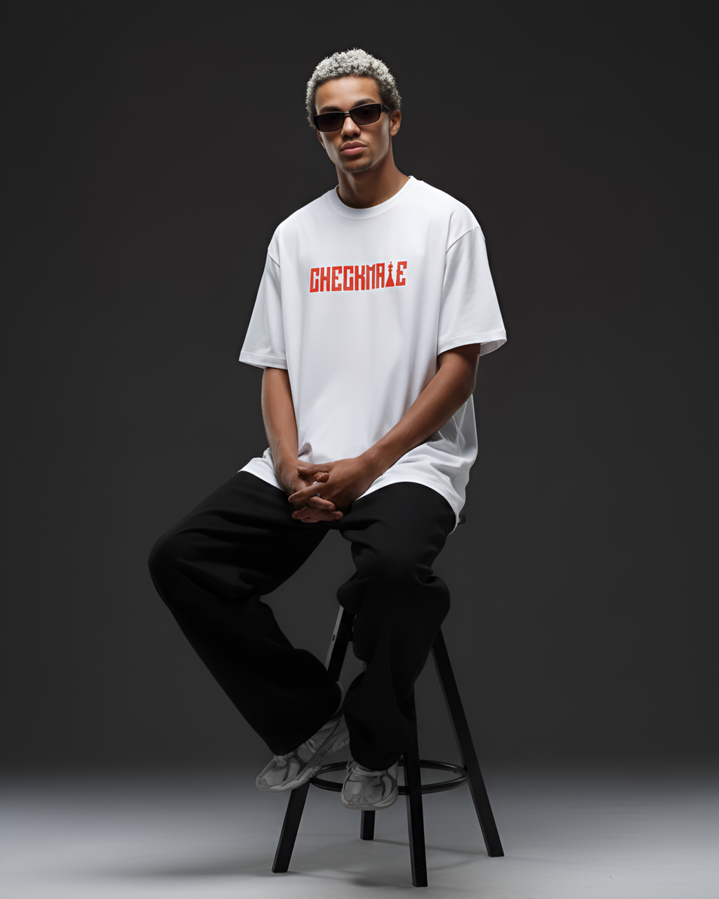 Checkmate White Oversized T-Shirt