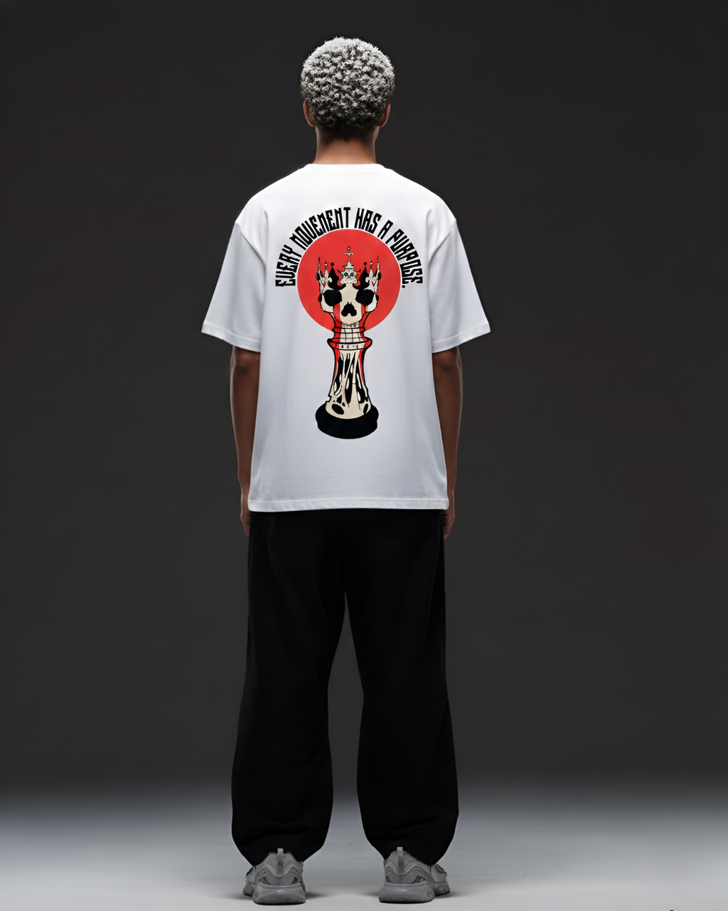 Checkmate White Oversized T-Shirt