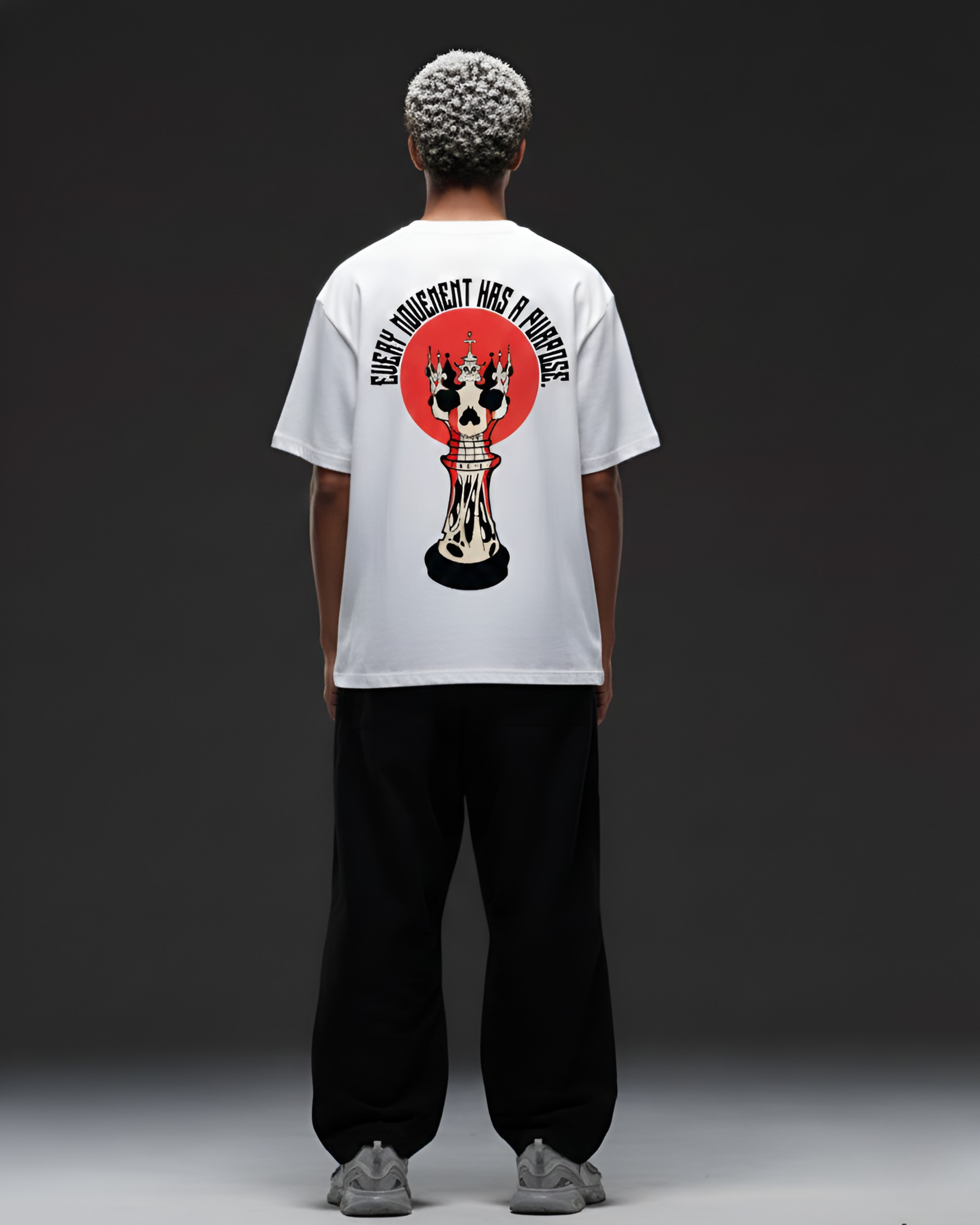 Checkmate White Oversized T-Shirt