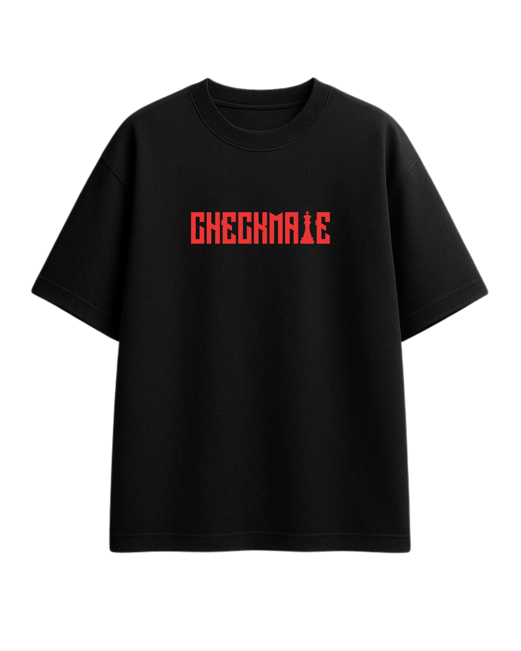 Checkmate Black Oversized T-Shirt