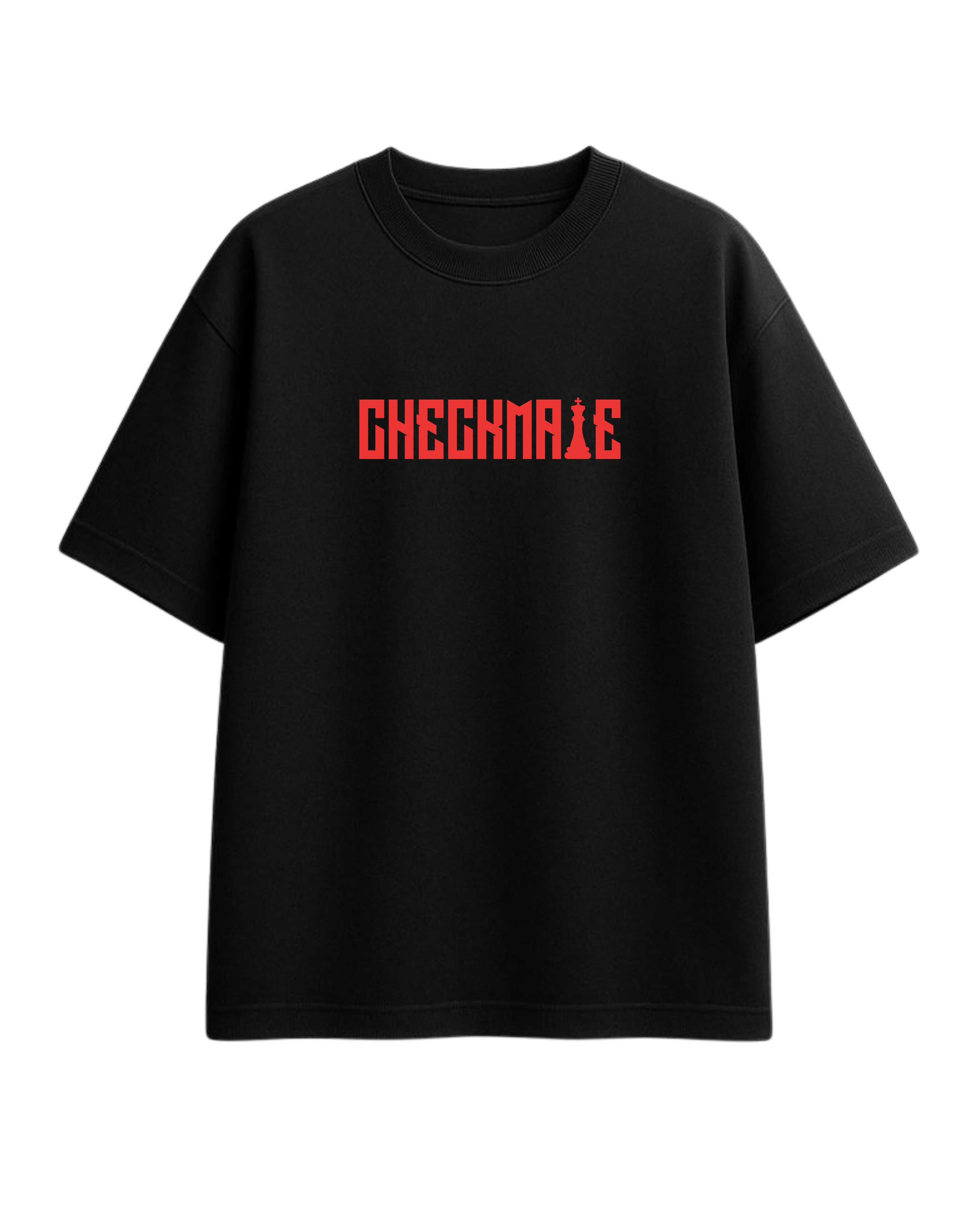 Checkmate Black Oversized T-Shirt