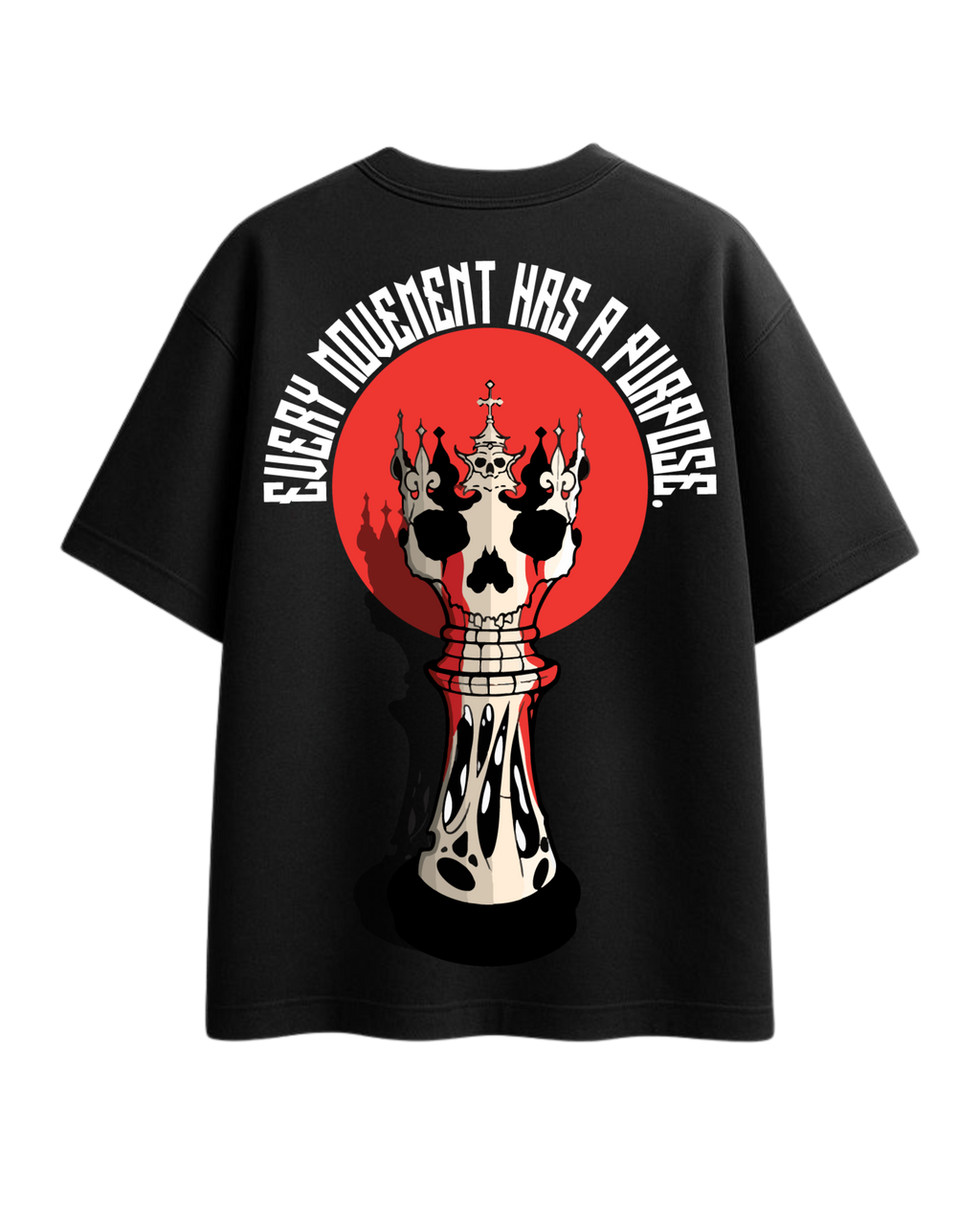 Checkmate Black Oversized T-Shirt