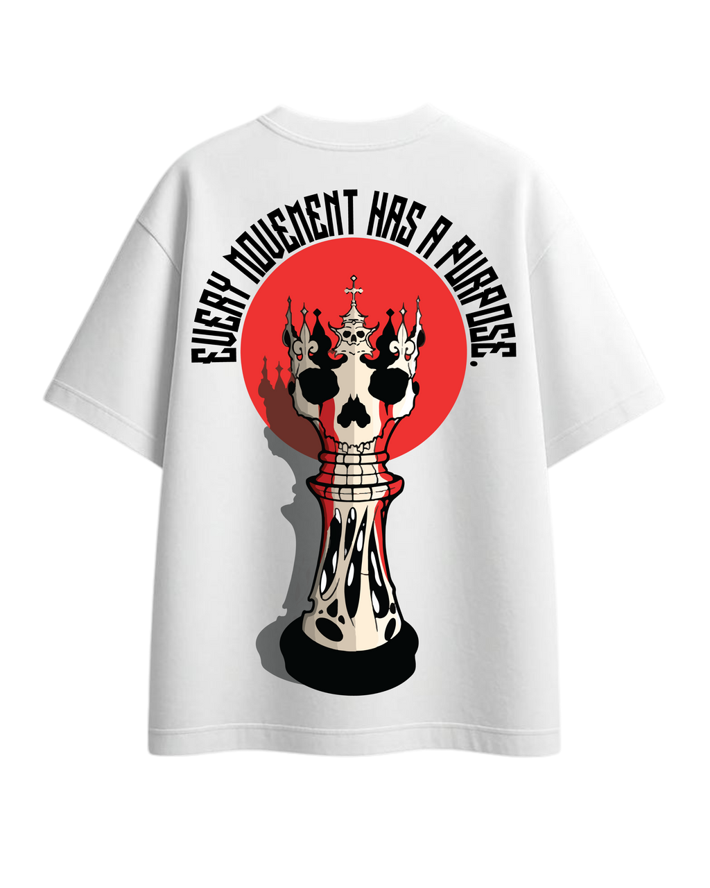 Checkmate White Oversized T-Shirt