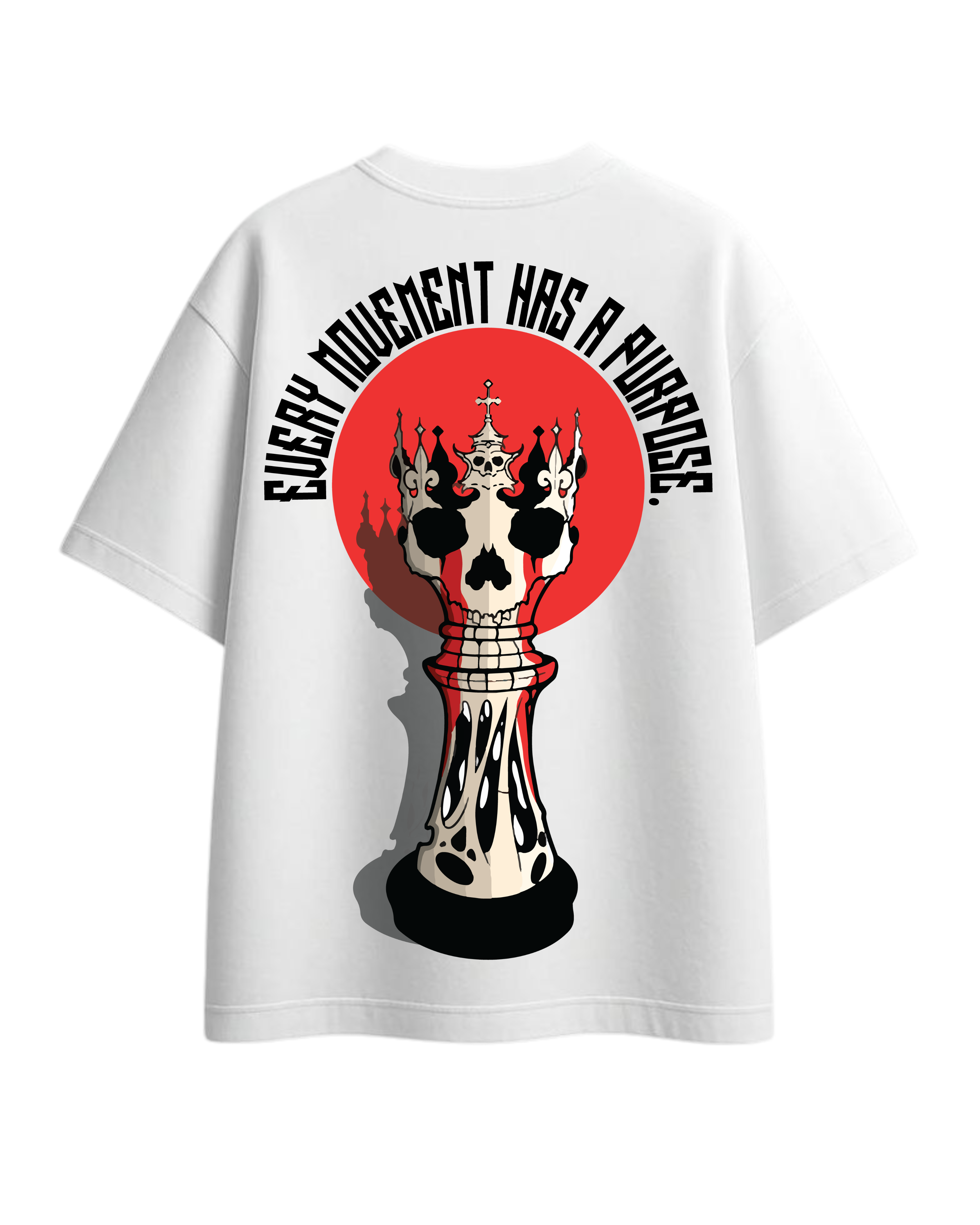 Checkmate White Oversized T-Shirt