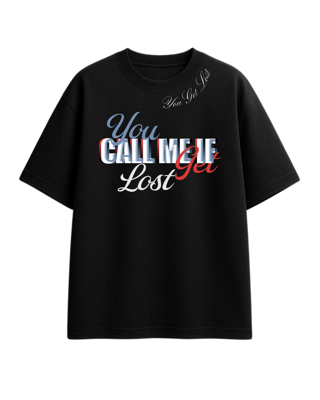 Call Me If You Get Lost Oversize T-Shirt Black
